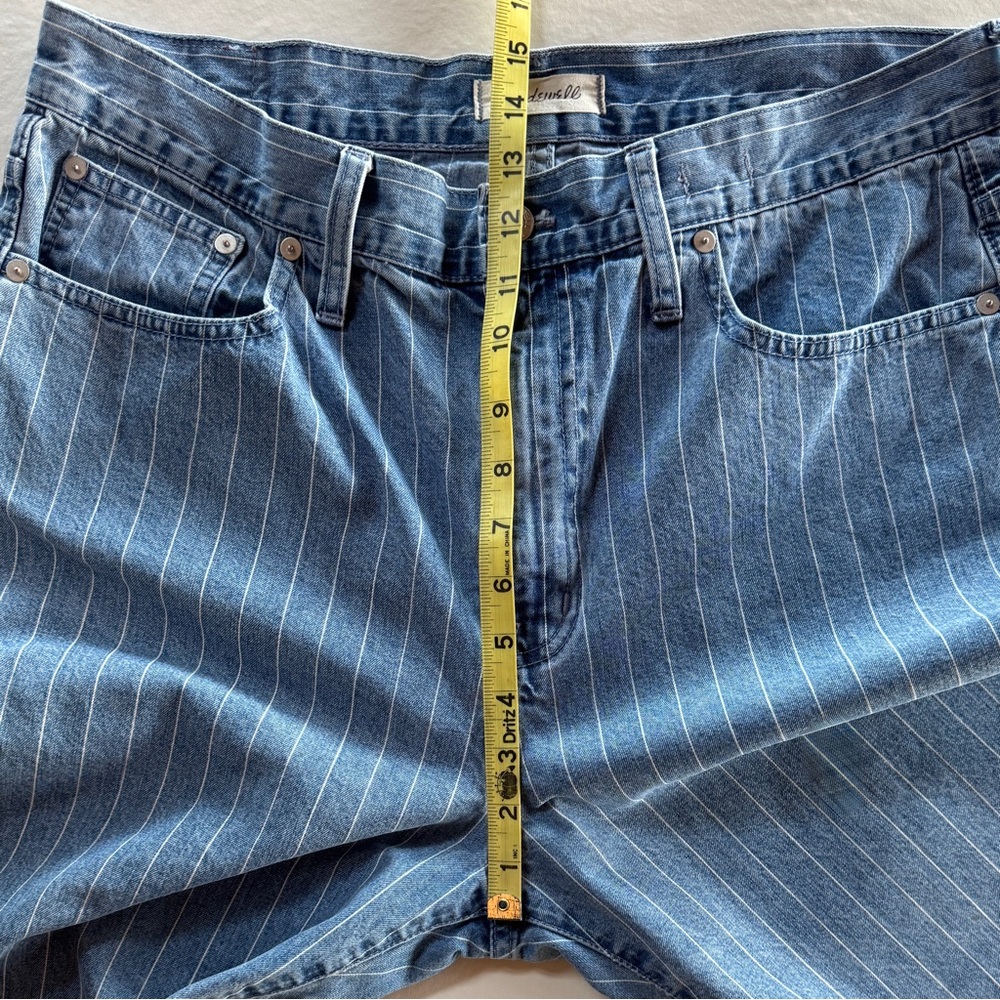 Madewell The Perfect Vintage Crop Jean High-Rise Pinstripe Edition L3915 (32) - Picture 7 of 16